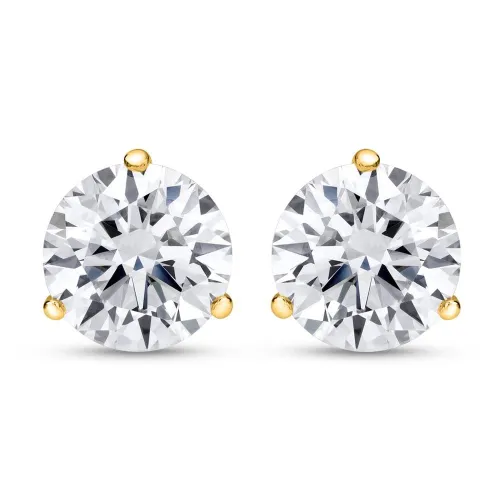 Image of 1-10 CT Lab Grown Round Cut Diamond Stud Earring