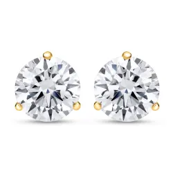 1-10 CT Lab Grown Round Cut Diamond Stud Earring