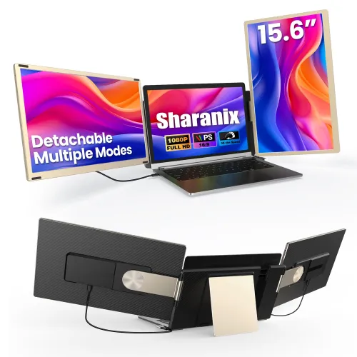Image of 15.6" Laptop Screen Extender, 1080P FHD IPS Triple Portable Monitor