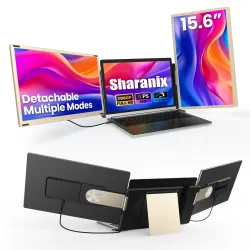 15.6 Laptop Screen Extender, 1080P FHD IPS Triple Portable Monitor