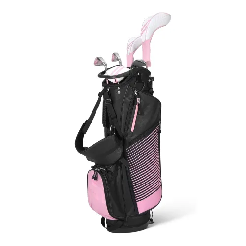 Image of Amazon Basics Golf Club Set with Stand Bag, Oversized Clubface