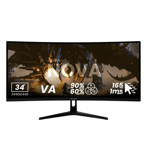 Image of Arozzi Nova Curved 34 inch Gaming
