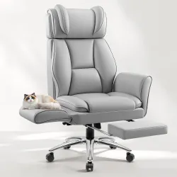 Big and Tall Office Chair, Flip Armrests for Cross Legged Sitting