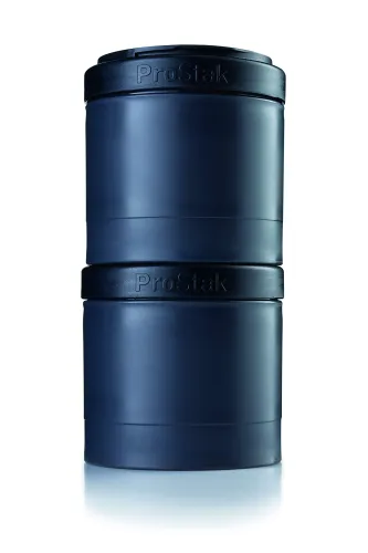Image of BlenderBottle Exp Pack Plastic Pill Organizer and Storage 2 Pack Black