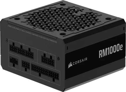Image of CORSAIR RM1000e (2025) ATX 3.1 PCIe 5.1 Ready 1000W Power Supply – Black