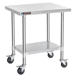 DuraSteel 24x30 NSF Stainless Steel Cart Work Table