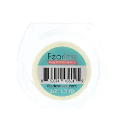 Fearless Tape Roll, Womens Double Sided Fashion Tape, 1/2 x 3 Yd