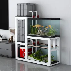 Fish Tank Stand, Three-tier Metal Aquarium Stand
