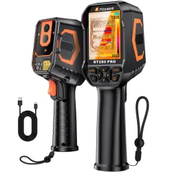 FOXWELL Dual-Lens Thermal Camera, 512 x 384 TISR, -4°F~1022°F Temp Range
