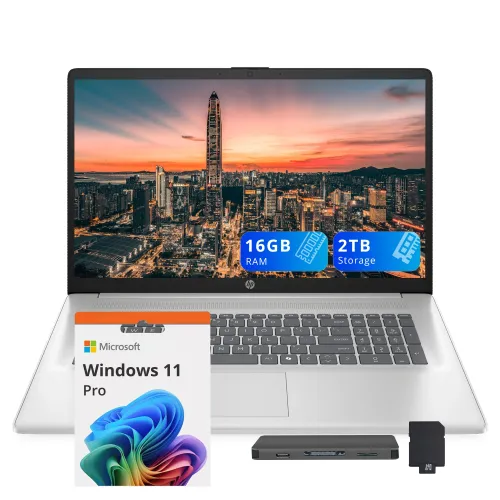 Image of HP 17.3" FHD Business Laptop, Intel i7-1355U, 16GB RAM, 2TB Storage