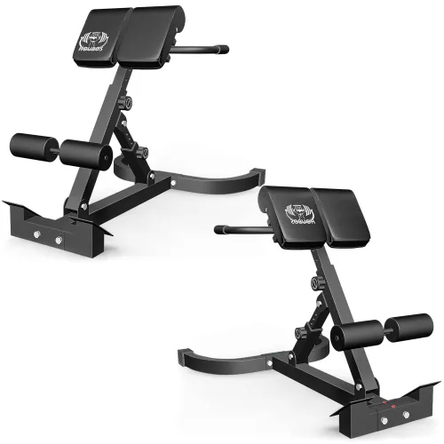 Image of Hyper Back Extension Roman Chair - Foldable for Home Gym Fitness