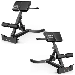 Hyper Back Extension Roman Chair - Foldable for Home Gym Fitness