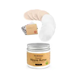 KeaBabies Reusable Nursing Pads and Nipple Butter for Cracked, Sore, Relief