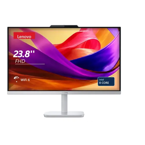 Image of Lenovo 24" AIO Desktop with 8-Core CPU, 8GB RAM 512GB SSD