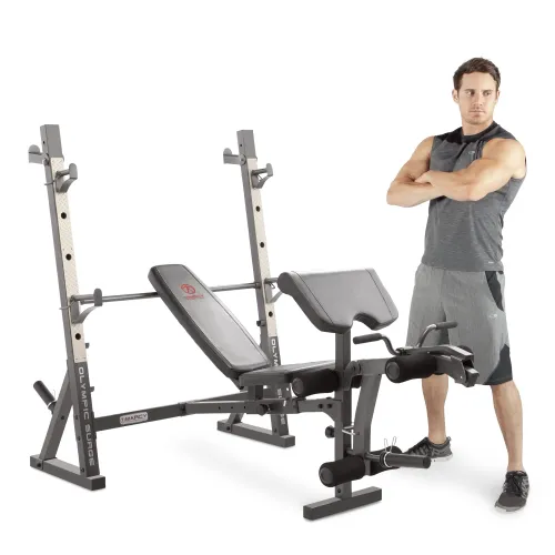 Image of Marcy Olympic Workout Bench for Home Gym Strength Training Equipment