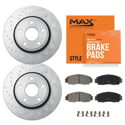 Image of Max Advanced Brakes Rear Brake Kit For Chevrolet Silverado 2500 HD