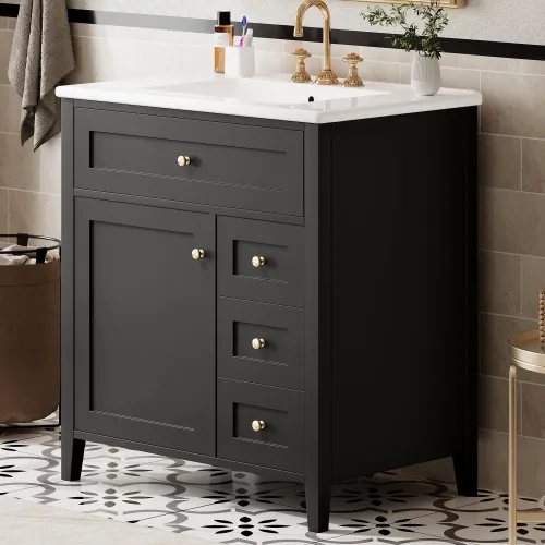 Image of Merax 30" Bathroom Vanities with Top Set