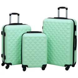 Mint ABS Hardcase Trolley Set, 3 Piece Luggage with 360° Spinner Wheels