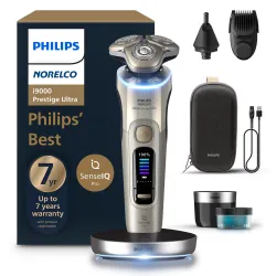 Philips Norelco i9000 Prestige Ultra Electric Shaver, White Gold