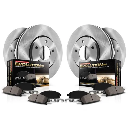 Image of PowerStop Z17 Replacement Brake Pad & Rotor Kit Front & Rear KOE446