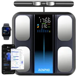 RENPHO Body Composition Scale with Handle, 50+ Metrics, MorphoScan Base
