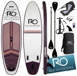 Roc Inflatable Stand Up Paddle Board 10 6 with Premium SUP Paddle Board