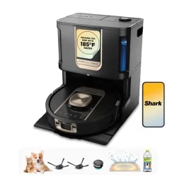 Shark PowerDetect ThermaCharged NeverTouch Pro Robot Vacuum, Black RV2920XE