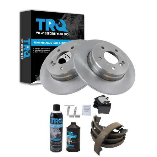 Image of TRQ Rear Brake Pad & Rotor Kit