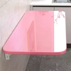 Wall Mounted Wooden Floating Table for Small Spaces