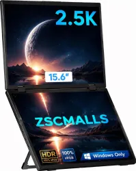 ZSCMALLS 2.5K Dual Monitor(Wins Only), Triple Laptop Screen Extender